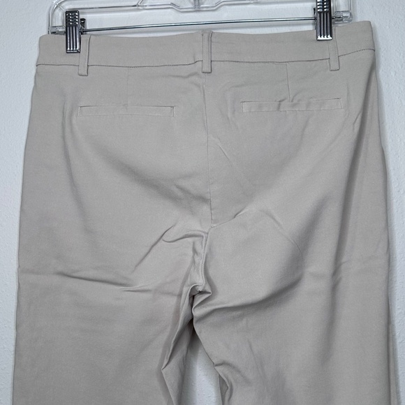 J. Jill Wearever Refined Woven Trouser Pant, Beige, Size 8 Petite - Picture 6 of 9